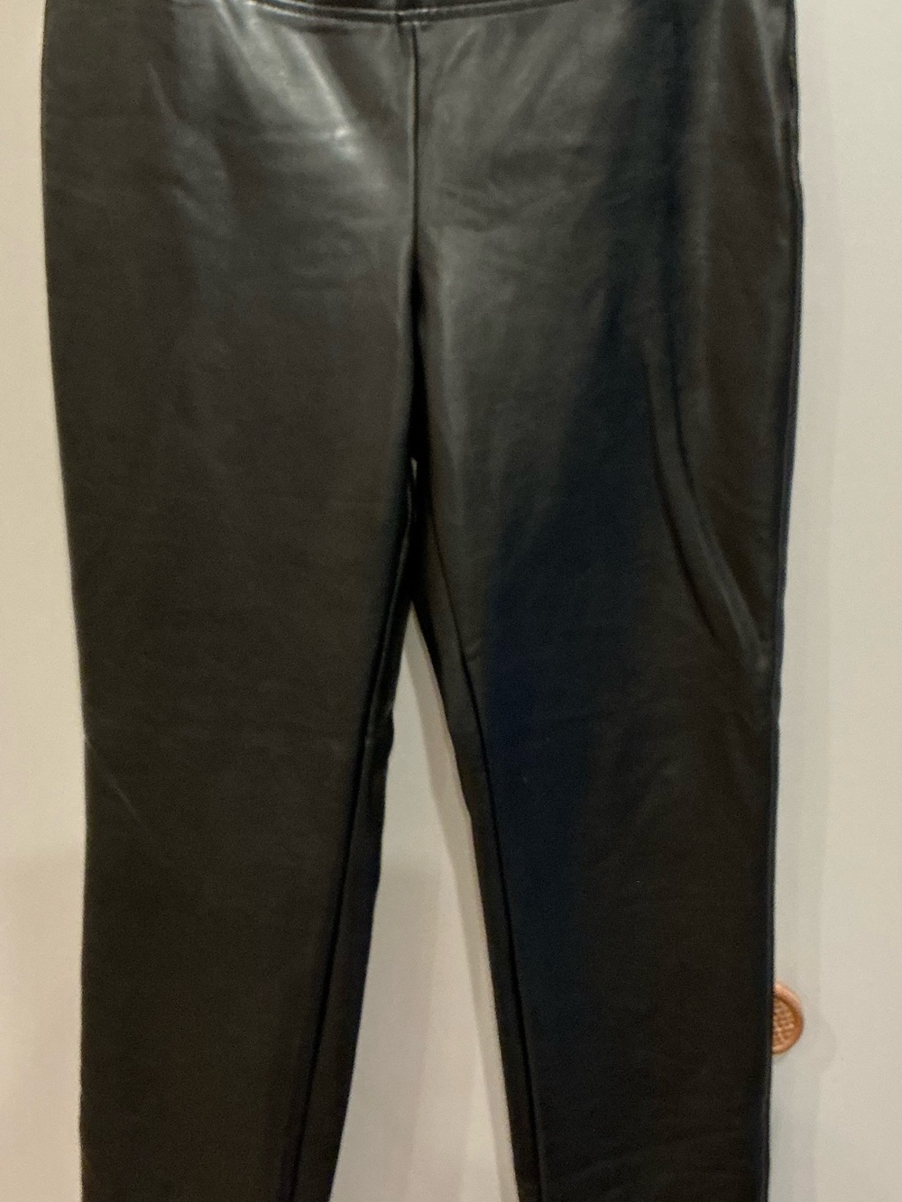 Women’s Black Faux Leather Skinny Pants